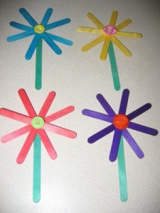 spring crafts with popsicle sticks