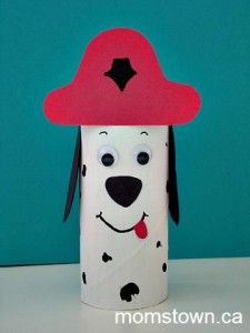 toilet paper roll dog craft