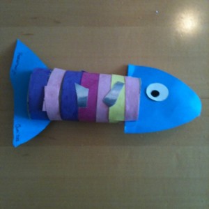toilet paper roll fish