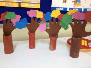 toilet paper roll tree craft for kids