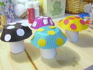 toilet paper rolls and cupcake liners