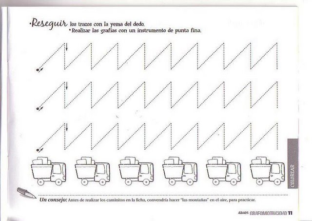 Zigzag lines prewriting traceable activities and worksheets | Crafts ...