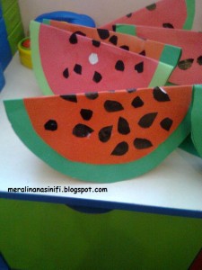 waterlemon craft for kids