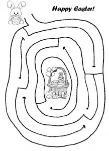 Free Printable easter Mazes for Kids