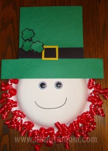 Leprechaun Paper Plate Craft for St Patrick's Day