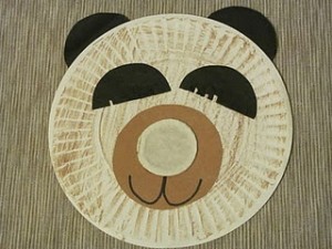 Paper Plate Bear Craft