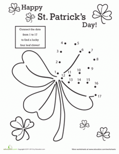 St. Patrick's Day Dot-to-Dot