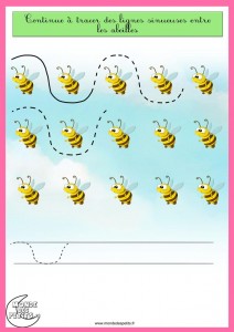 bee   trace worksheet 1
