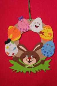 bunny easter wreath craft