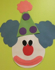clown face craft