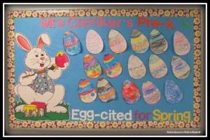 easter bunny bulletin board