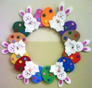 easter wreath craft 2