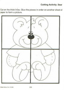 easy bear puzzle craft