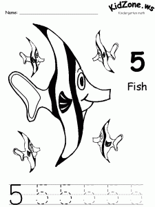 ocean animal number trace worksheet (5)