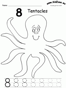 ocean animal number trace worksheet (8)