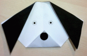 origami dog craft