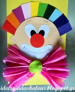 paper clown craft