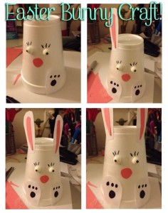 paper cup rabbit craft