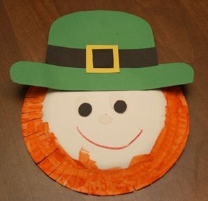 paper plate St. Patrick's Day crafts