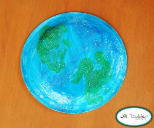 paper plate earth craft