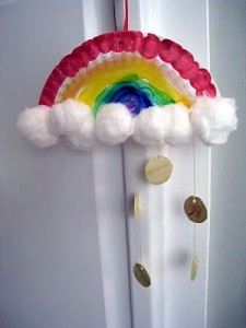paper plate rainbow craft