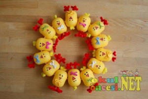 plastic egg chick crafts