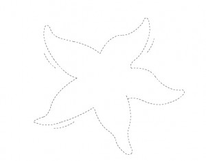 starfish trace worksheet