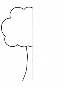 tree  Symmetry Activity Coloring Pages