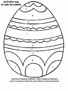Easter Egg Color By Number