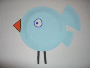 Spring Bluebird Paper Plate Craft