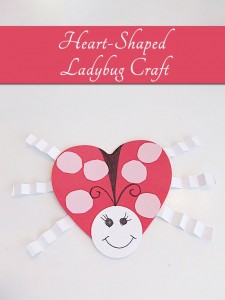 Valentine's Day ladybug craft