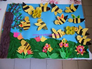 bee bulletin board idea for kids