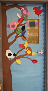 bird classroom door decorations
