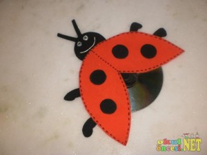 cd ladybug craft