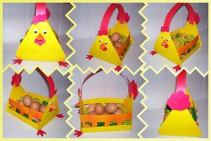 chicken egg basket craft