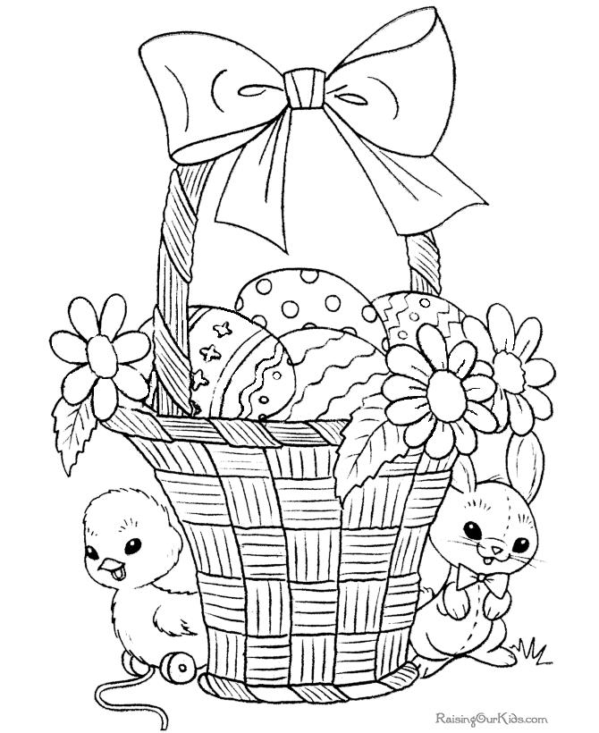 836 Simple Easter Coloring Page Activities with Printable