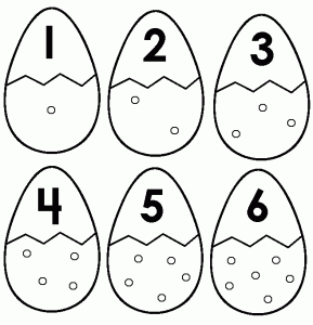 easter egg number worksheet