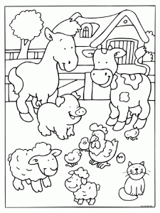 farm animal coloring page (2)