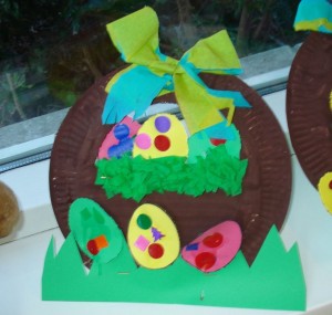 paper plate easter egg basket craft (2)