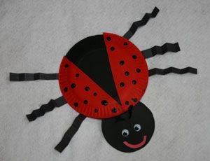 paper plate ladybug craft 1