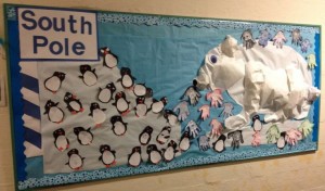 south pole polar bear bulletin board