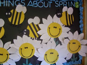 spring bulletin board