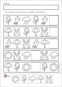 Pattern worksheet | Crafts and Worksheets for Preschool,Toddler and