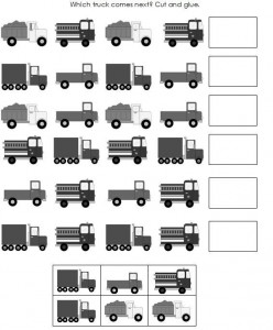 truck patterns worksheet