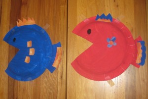 Paper plate fish crafts