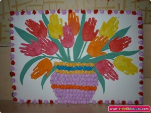 handprint flower crafts