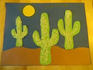paper and rice cactus