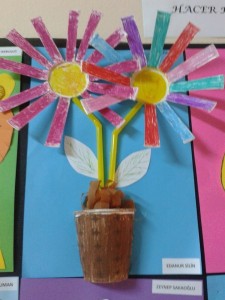 paper cup flower craft idea