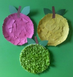 paper plate apples