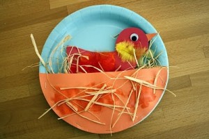 paper plate bird craft idea for kids (1)